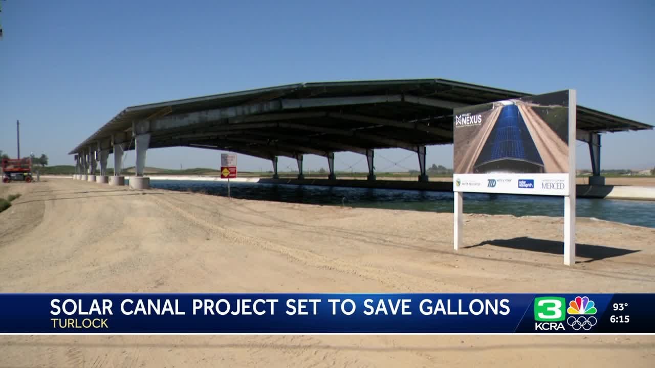 Turlock solar canal project aims to save water, generate energy