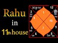 SECRET of Rahu in Eleventh House (North Node in Eleventh House)