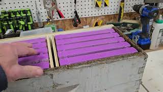 Creation Of 2 Double Queen Mating Box. 5 21St Bee Half Frames.