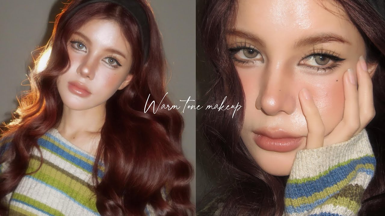 𝓦𝓪𝓻𝓶 𝓽𝓸𝓷𝓮 𝓶𝓪𝓴𝓮𝓾𝓹 𝓣𝓾𝓽𝓸𝓻𝓲𝓪𝓵  แต่งหน้าโทนอุ่น โทนสีตุ่นๆ ละมุน รับหน้าหนาว 🍂