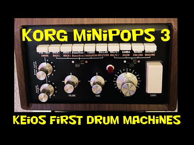 Korg Minipops 3 -Keio's first series of Vintage Drum Machines