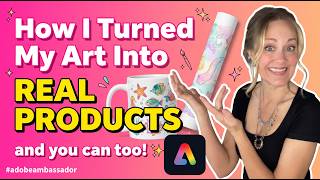 Turn Your Art Into Real Products with Adobe Express | Easy Custom Mugs, Posters & More Tutorial!