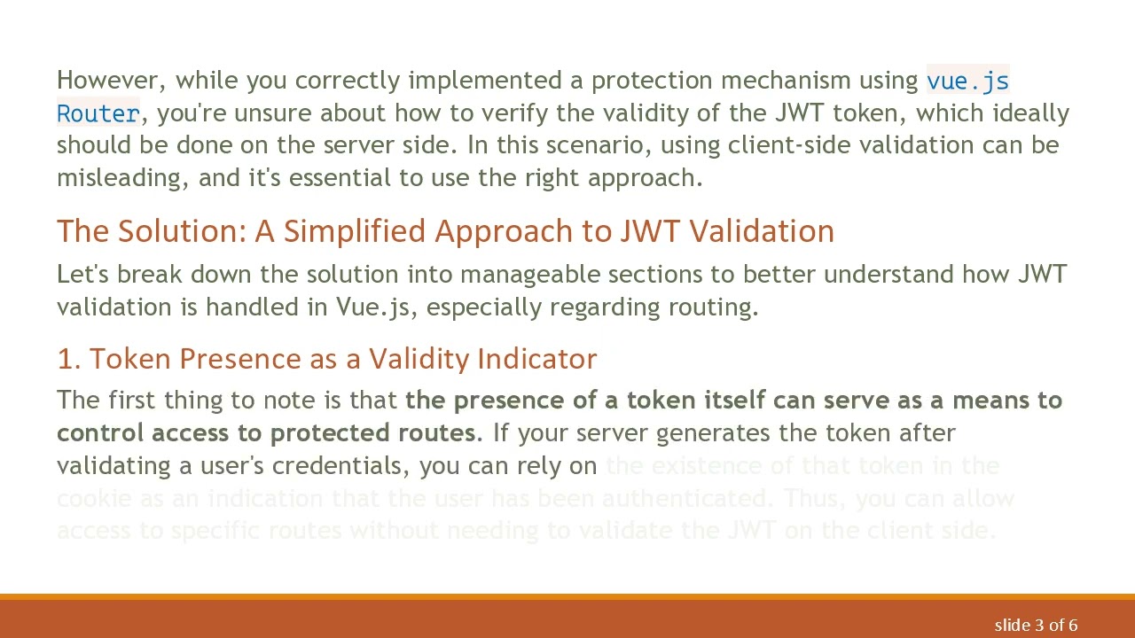 Validating JWT Token in Vue.js Router: A Comprehensive Guide