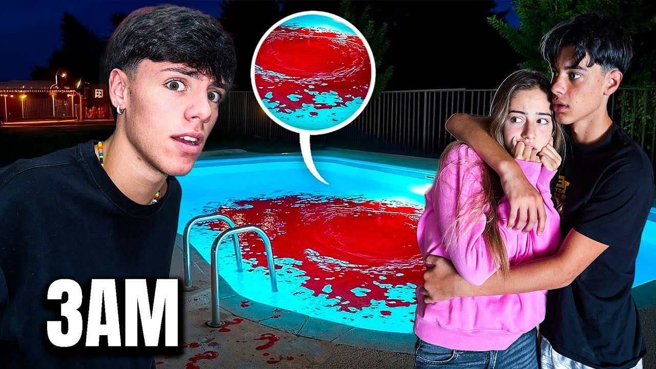 SE VEDI del SANGUE in PISCINA alle 3 di NOTTE, corri! (NON è SICURO)