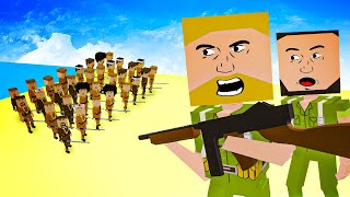 Dangerous Amphibious D-DAY INVASION by Baron and Camodo in Paint the Town Red Multiplayer Gameplay screenshot 5