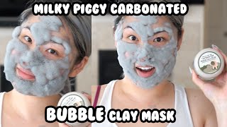 Tre Tries Milky Piggy Carbonated Bubble Face Mask Product Review Demo And Unboxing Diy Ninja