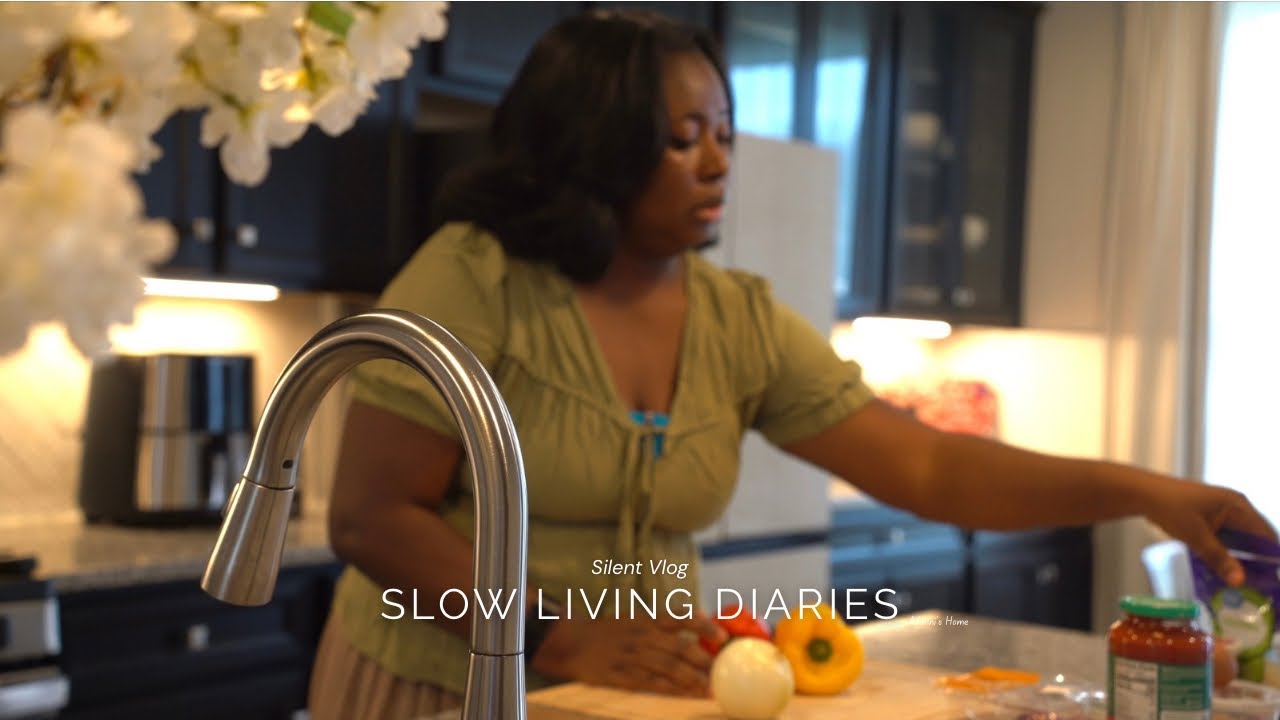 Cozy Winter Days At Home | Cooking, Simple Daily Life During a Snowstorm at Home | Silent vlog