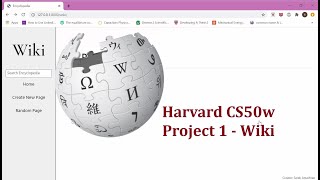 Harvard CS50w - Project 1 - Wiki