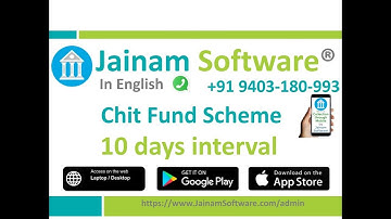 How to Manage Chit Fund with 10-Day Auction Intervals in Jainam Software | Installment Tracker Setup