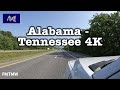 Driving in Alabama &amp; Tennessee - Time Warp - Scenic Drive - 4K