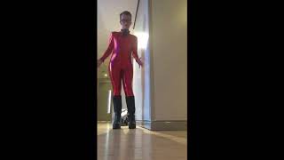 Christopher red catsuit
