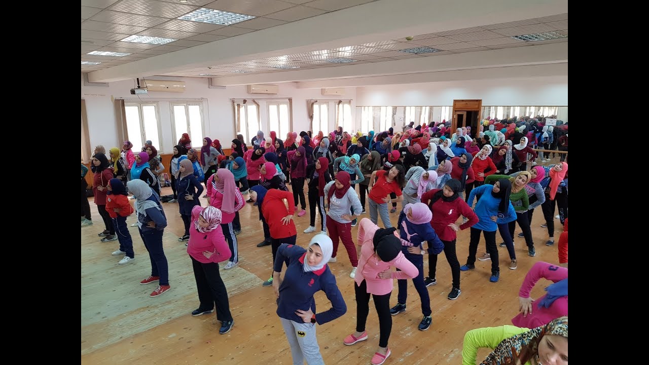 طالبات كلية التربية الرياضية - الترم الأول العام الدراسي 2017/ 2018م