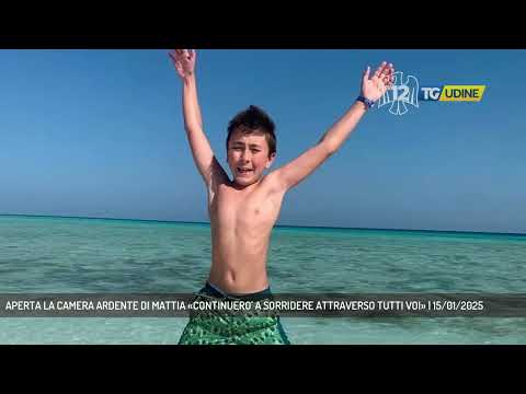 APERTA LA CAMERA ARDENTE DI MATTIA «CONTINUERO' A SORRIDERE ATTRAVERSO TUTTI VOI» | 15/01/2025