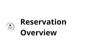 Reservation Overview