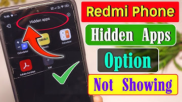 Redmi mobile hide apps option not showing | Hidden apps option not showing in redmi | hide apps
