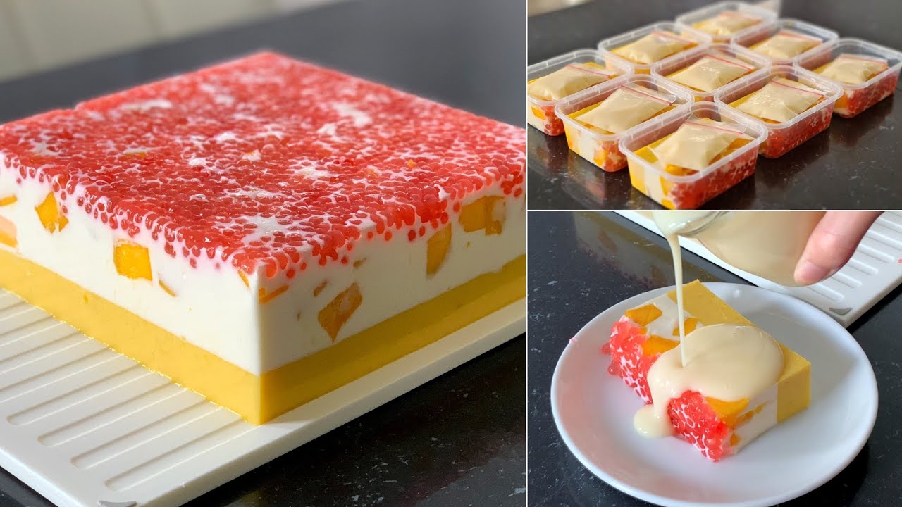 Sini saya kasih ide kreasi puding baru yang enak. Sederhana tapi cantik bisa buat kue ulang tahun