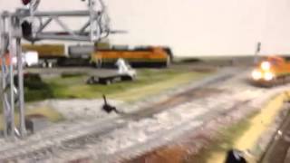 Chasing a doublestack HO style #hoscale #bnsf Wealth