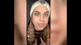 Ece Mumay Li̇nç Yi̇yor Yayinda 12 Ocak 21Ezan Okunurken Şarki Eşli̇ği̇nde Dans Edi̇yor Chat Li̇nç Edi̇yor