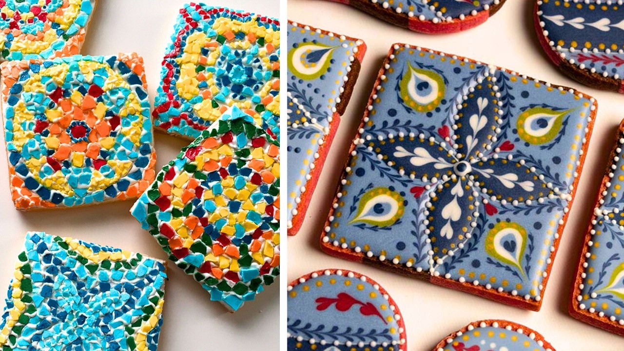 Потрясающие печенья, украшенные королевской глазурью | 30 минут украшения печенья