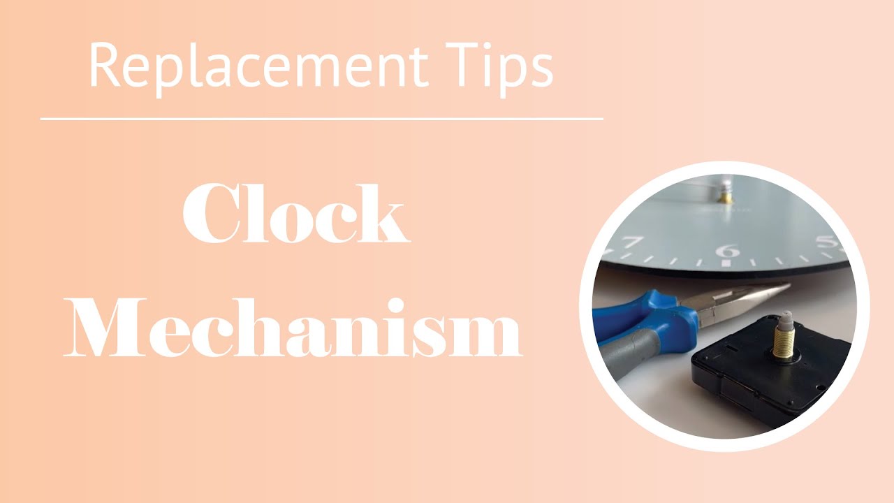 How to change wall clock mechanism - YouTube