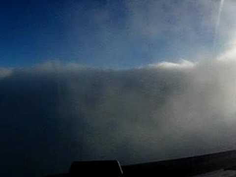 Skimming the clouds