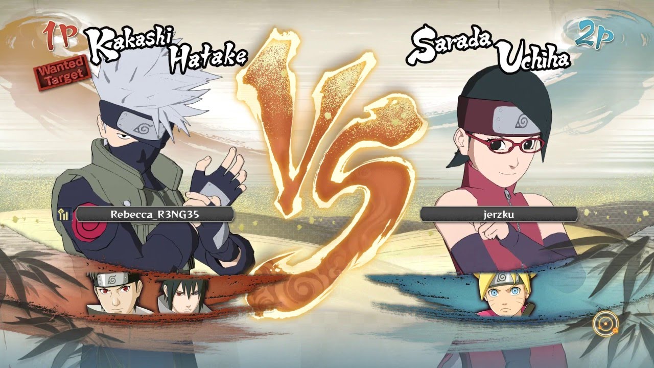 Ultimate Ninja Storm 4 - Sarada Uchiha vs Kakashi Hatake - 1080p 60FPS - No commentary