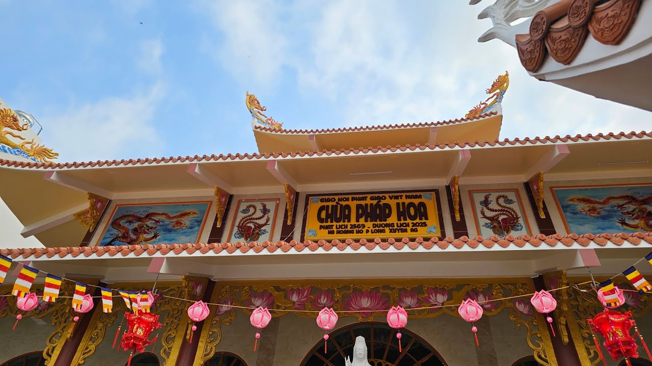 MÙNG 6 TẾT, LỄ LẠC THÀNH CHÙA PHÁP HOA CỦA THẦY BỔN SƯ TẠI LONG XUYÊN, AN GIANG.