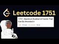 Daily LeetCode Challenge (Day 357): Maximum Number of Events That Can Be Attended II