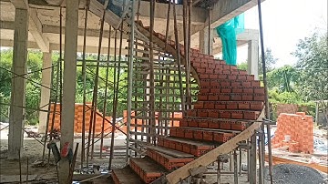 Cách xây cầu thang lượn nhanh chính xác đẹp , How to build a beautiful, quick and precise staircase