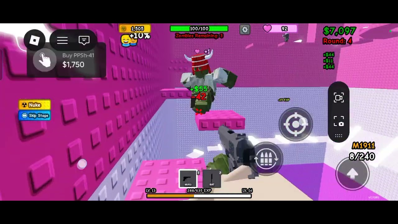 Zombie tower with my friend attacking the bosses. 