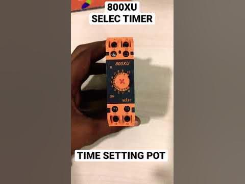Timer setting and connection terminals // 800XU selec timer wiring