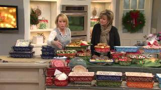 Temp-tations Floral Lace 24-piece Oven-to-Table Set with Carolyn Gracie