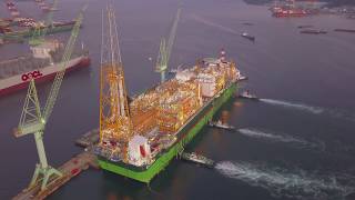 Egina Fpso Sail Away From South Korea