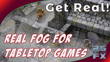 Overview of Real Game FX Fog on  Dwarven Forge Sewer terrain pieces.