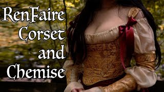 Making a Renaissance Corset and Chemise to wear to the RenFaire | 18th Century Stays for RenFest