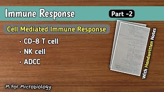 Immune Response (Part-2) | Cell Mediated Immune Response | CD -8 T cell | NK cell | ADCC