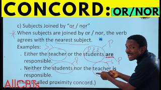 Concord in English Language Explained (JAMB & WAEC Grammar Masterclass)