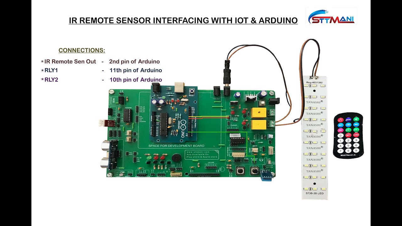 Remote Interfacing with  IOT & ARDUINO
