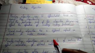 Routing algorithms in computer networks