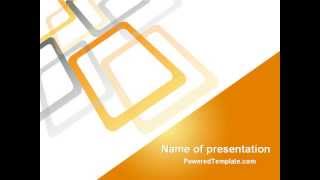 Orange Framework PowerPoint Template by PoweredTemplate.com
