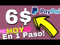 GANA 6 DOLARES en 1 PASO HOY MISMO ES GRATIS! 2 APLICACIONES PARA GANAR A PAYPAL POR INTERNET