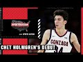 Chet Holmgren had a HISTORIC statline in his Gonzaga debut 🏀😲 | SportsNation