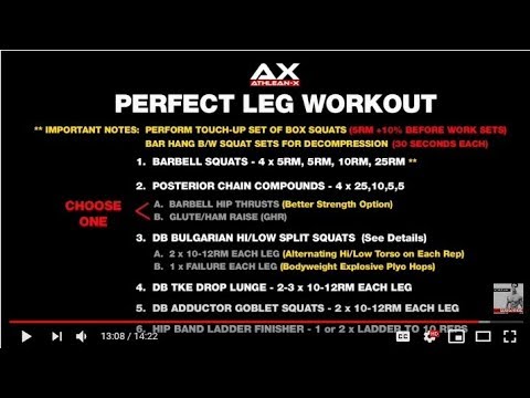 Athlean X The Perfect Leg Workout Sets