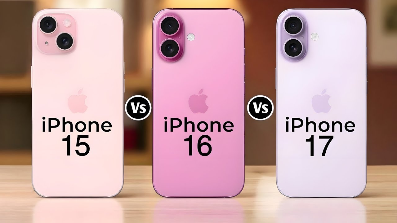 iPhone 15 vs iPhone 16 vs iPhone 17 – Ultimate Apple Evolution Comparison