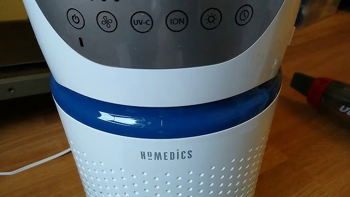Homedics air purifier filter reset button location