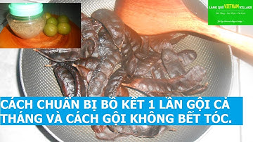 CÁCH CHUẨN BỊ BỒ KẾT 1 LẦN GỘI CẢ THÁNG VÀ CÁCH GỘI KHÔNG BẾT TÓC - Làng quê Việt Nam village
