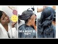 Full sew in with leave out! Middle part!!! Our growth journey day one!