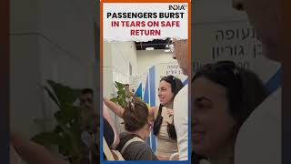 FlyDubai Emotional Homecoming: Israeli Passengers Sing, Cheer After Safe Return #shorts #flydubai
