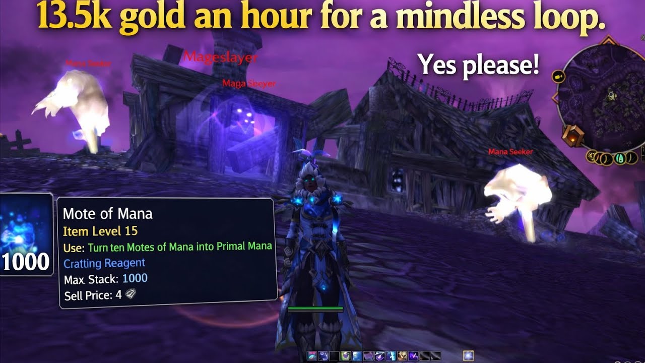 13,5 тыс. золота в час, практически ничего не делая | Первобытный цикл маны
