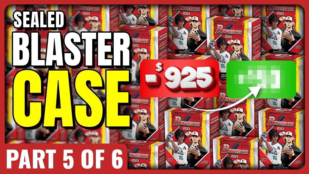 🚨 FULL CASE PROFIT CHALLENGE🚨 2023 BOWMAN BLASTER CASE - PART 5 OF 6